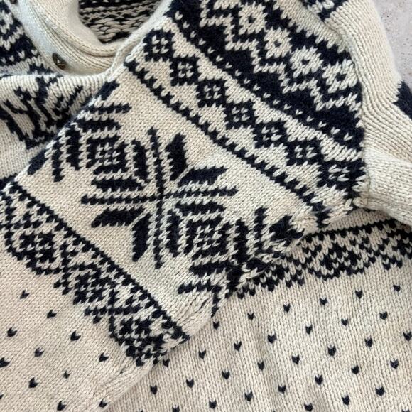 Vintage Polo Ralph Lauren Men’s Fair Isle Shawl Collar Sweater XL Wool - Picture 9 of 10